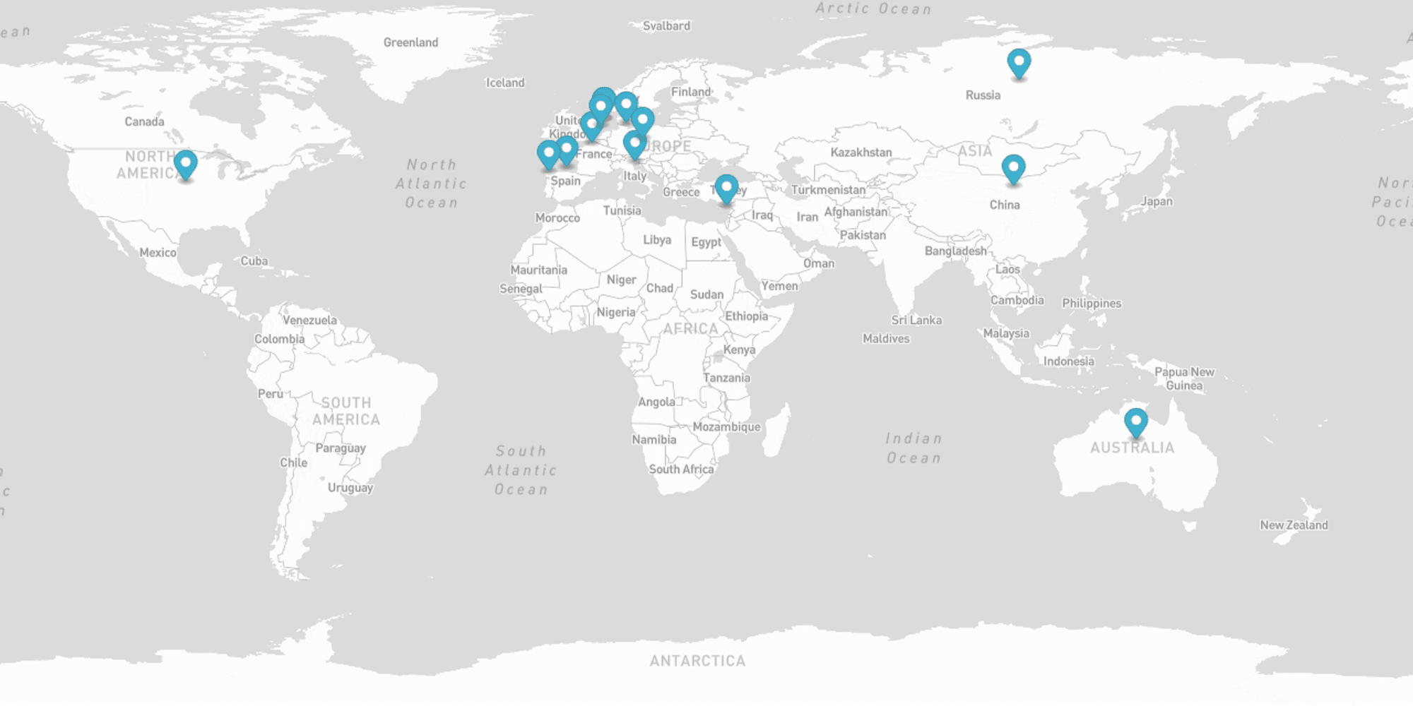 Citation distribution map